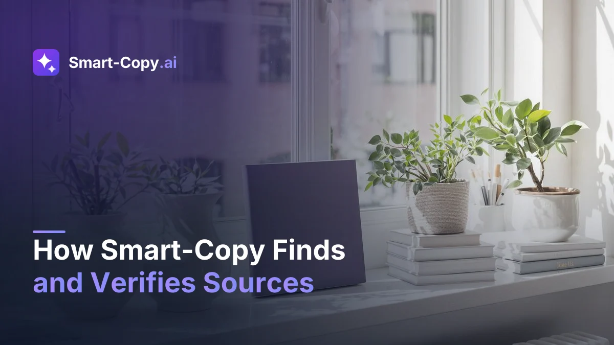 How Smart-Copy Finds and Verifies Sources
